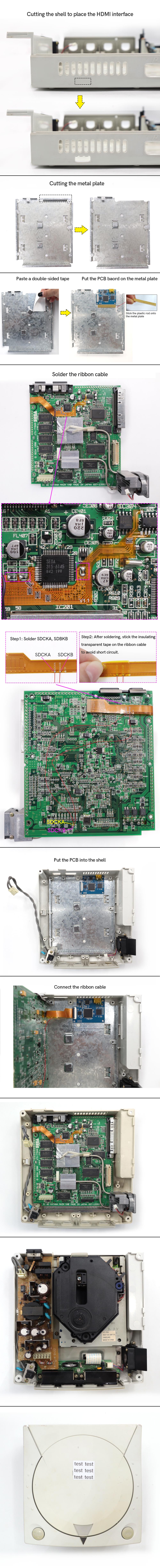 1080P Hispeedido For SEGA DC HDMI Mod Kit Digital HDMI-Compatible Module Kit For SEGA Dreamcast Console-Hispeedido 1080P Hispeedido For SEGA DC HDMI Mod Kit Digital HDMI-Compatible Module Kit For SEGA Dreamcast Console-Hispeedido