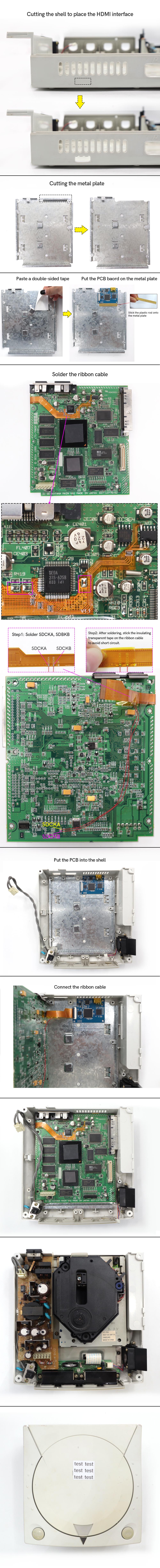 1080P Hispeedido For SEGA DC HDMI Mod Kit Digital HDMI-Compatible Module Kit For SEGA Dreamcast Console-Hispeedido 1080P Hispeedido For SEGA DC HDMI Mod Kit Digital HDMI-Compatible Module Kit For SEGA Dreamcast Console-Hispeedido