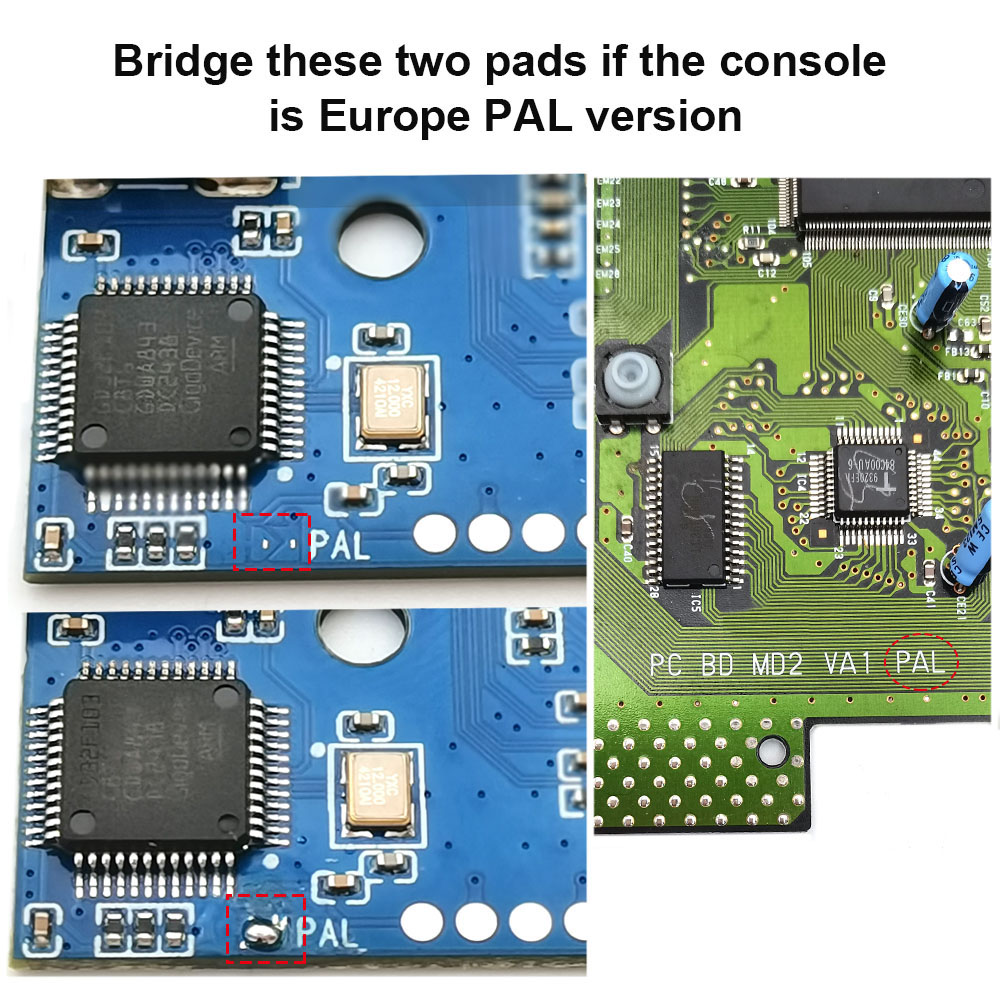Hispeedido 1080P For SEGA MD2 HDMI Mod Kit Digital HDMI Module For SEGA Mega Drive 2 For SEGA Genesis 2 Console-Hispeedido