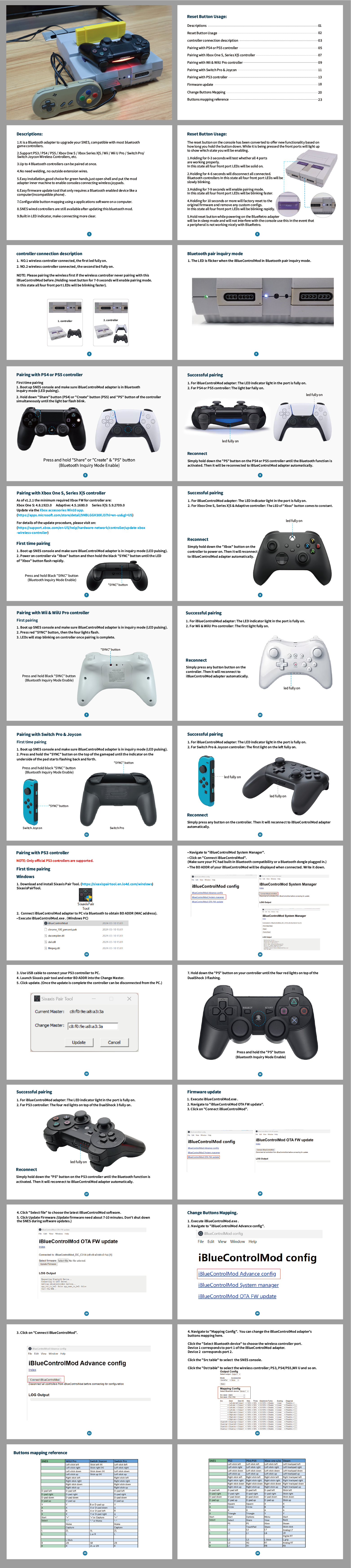 Hispeedido iBlueControlMod SNES Bluetooth Wireless Controller Internal Adapter Bluetooth Gamepad Adapter For SNES Console-Hispeedido Hispeedido iBlueControlMod SNES Bluetooth Wireless Controller Internal Adapter Bluetooth Gamepad Adapter For SNES Console-Hispeedido